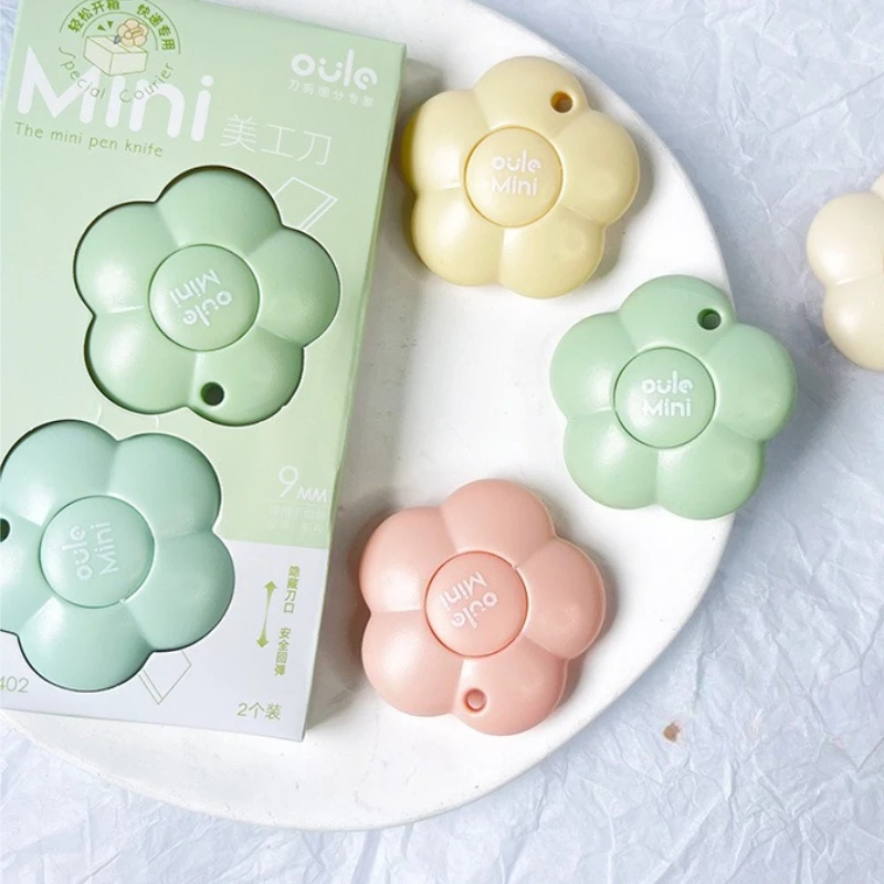 Hot Selling Flower Utility Knife Unpacking Express Box Artifact Mini Portable Beauty Handmade Knife Hand Account Paper Cutter