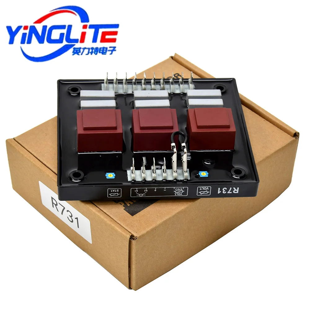 Generator Spare Parts Original R731 AVR Automatic Voltage Regulator Stabilizer for Leroy Somer Genset