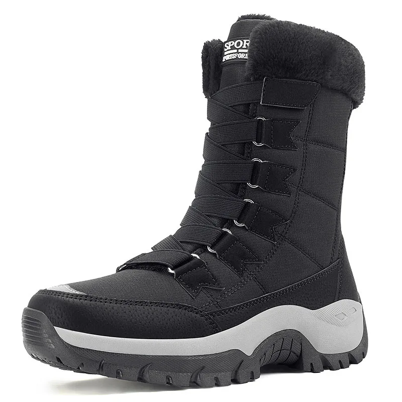 

Winter Boots for Women Fashion Casual High Top Boots Outdoor Non-slip Platform Boot Velvet Warm Snow Boots Botas Invierno Mujer