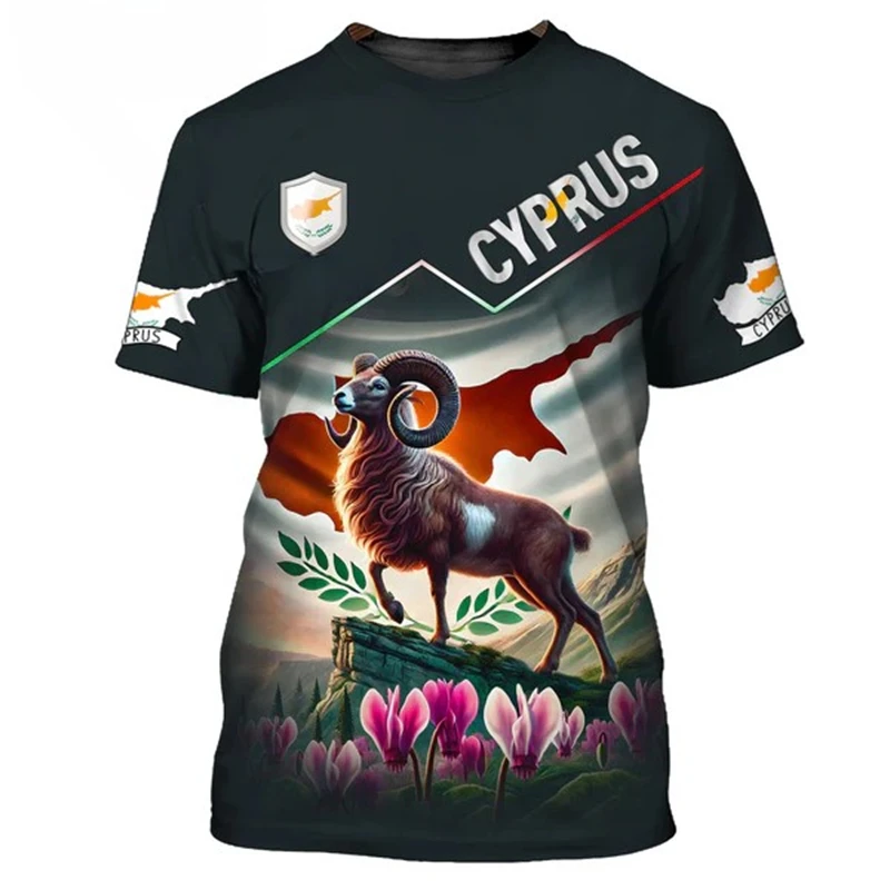 Hilariante camiseta masculina e feminina moda 3d t camisas cabra bonito impressão casual oversized em torno do pescoço manga curta camiseta crianças t