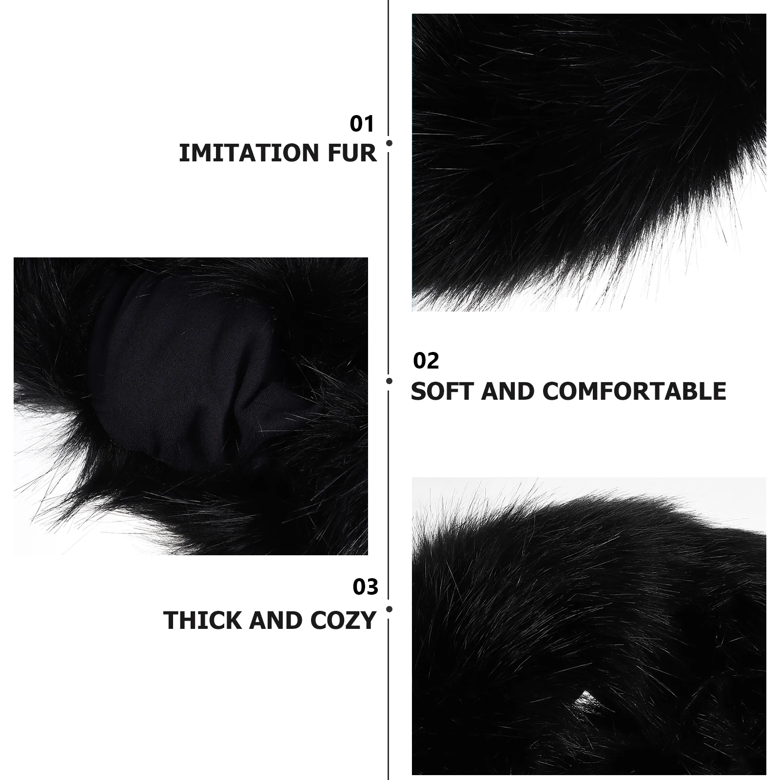 

Headband Warm Ear Cover for Women Christmas Ceremonies Cap Soft Long Life No Fading Easy Clean Daily Hairstyle