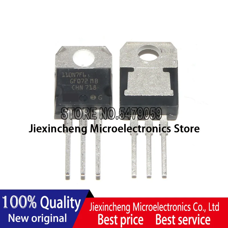 Transistor MOSFET TO220 d'origine, 110N7F6, STP110N7F6, 110A, 68V, neuf, 5 pièces