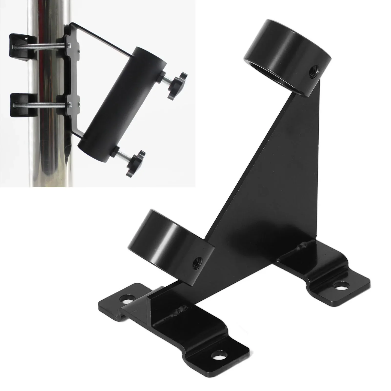 Flagpole Mount Bracket Kit 304 Stainless Steel Weather Resistant Flag Pole Holder For Balcony