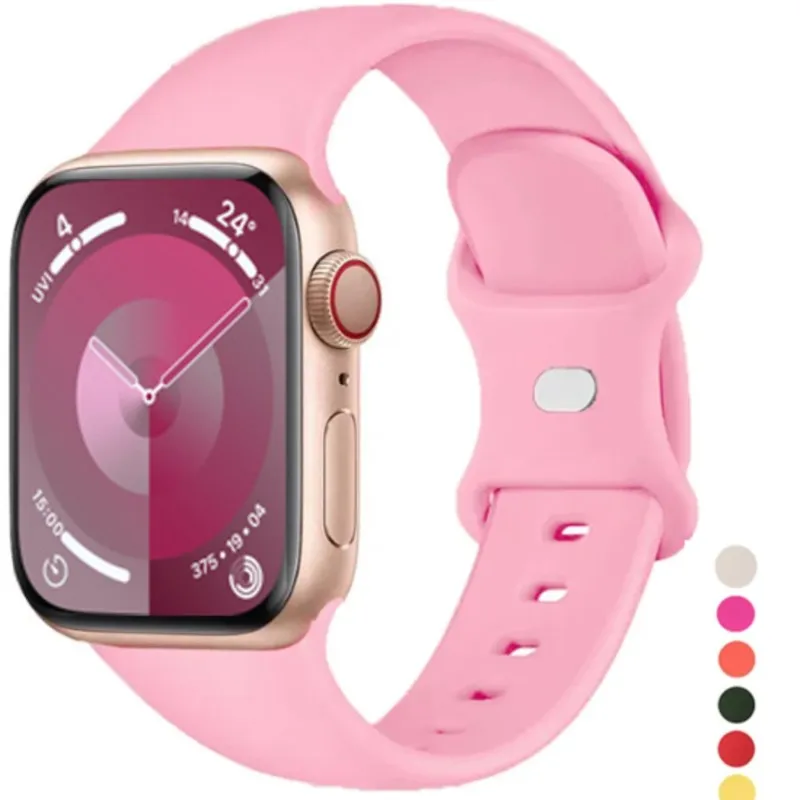 Correa deportiva para apple watch band Ultra 2, 49mm, 44mm, 40mm, 41mm, 45mm, 42mm, 38mm, pulsera de silicona serie iwatch 9-8-7 6 5 4 SE