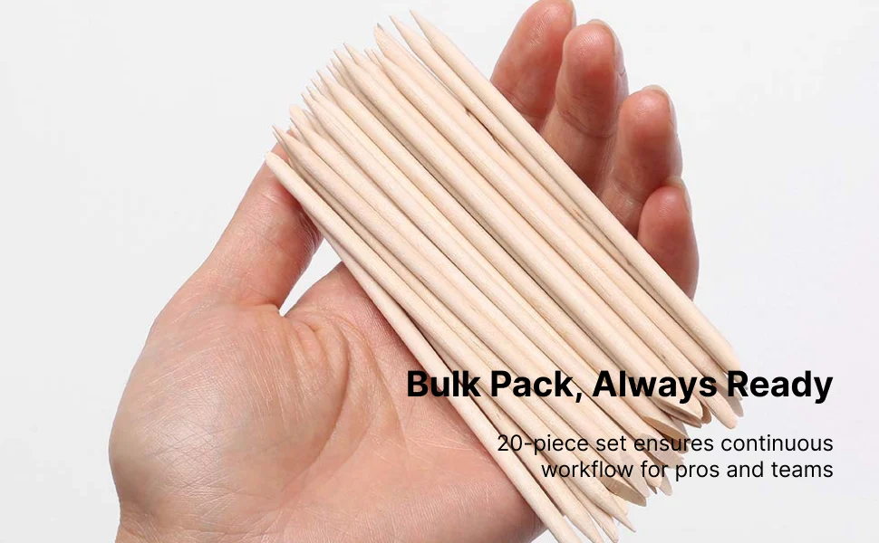 3 × 20 قطعة من أعواد تنظيف الساعة سهلة الاستخدام لإصلاح الساعة المضادة للانزلاق