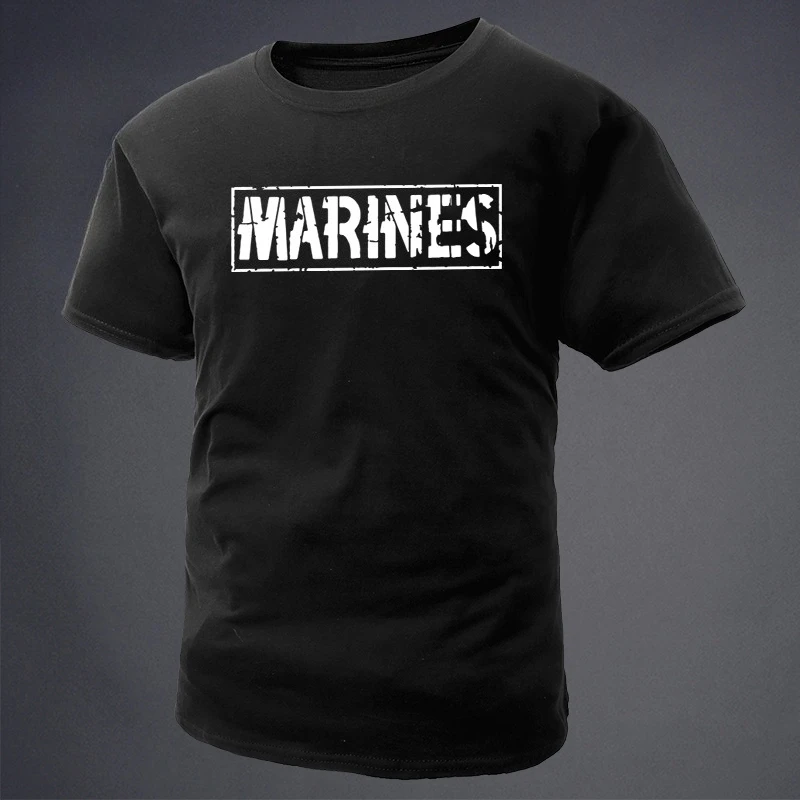 Summer New Tough Guy Club US Military Themed Collection MARIN 2026 ES Printed Short-sleeved T-shirt