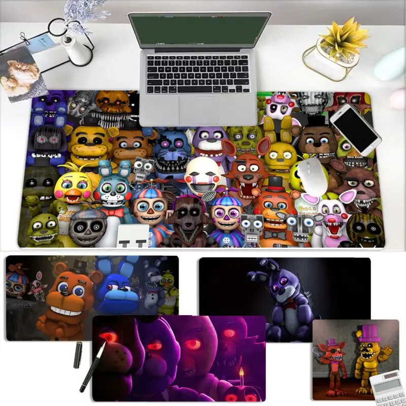 

F-FNAF Anime Mousepad Beautiful Durable Rubber Mouse Mat Pad Size For CSGO Game Player Desktop PC Computer Laptop