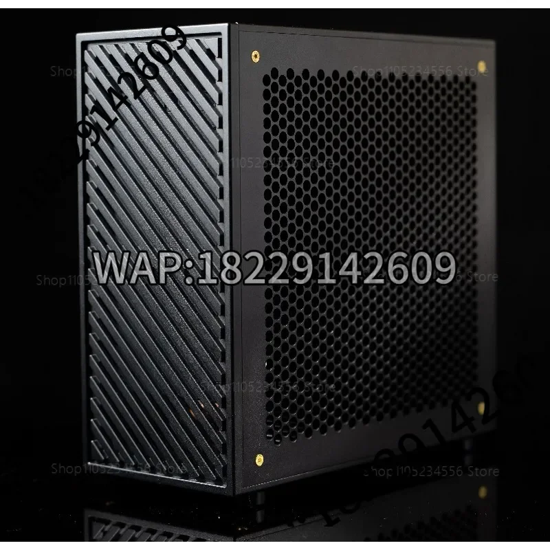 LP P6 ITX Case Aluminum CNC Mini PC Chassis for cnc 4060 GPU with 1U Power Supply Low Profile SFF