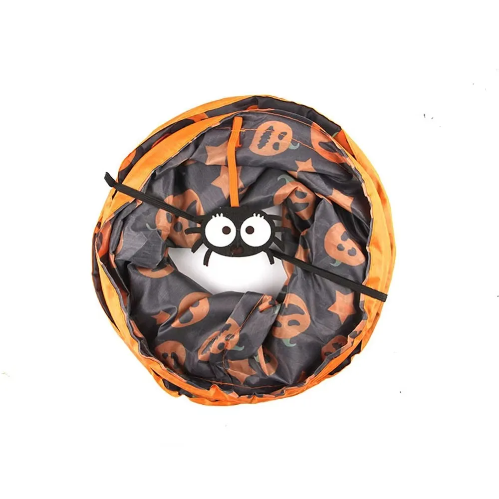 Cat Tunnel Bed Halloween Tunnel Tube Kitten Tunnel Tent Interactive Cat Play Tunnel For Small Medium Cats Pets