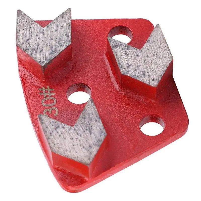 AB47-3X 30 Grit Metal Bond Scraper Trapezoid Diamond Floor Grinding Pad Disc For Removing Adhesives Spots Joints