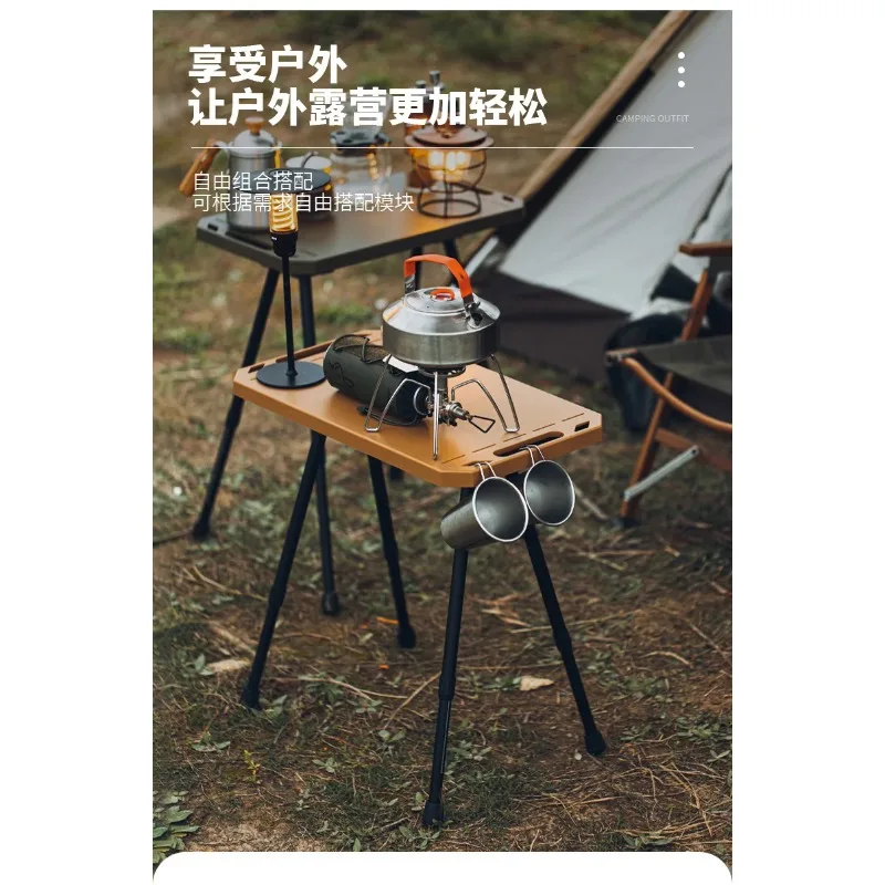 Folding Tactical Small Lifting Plastic Table Portable Outdoor Camping Dining Table for Picnic Fishing Travel Hiking Backyard Use