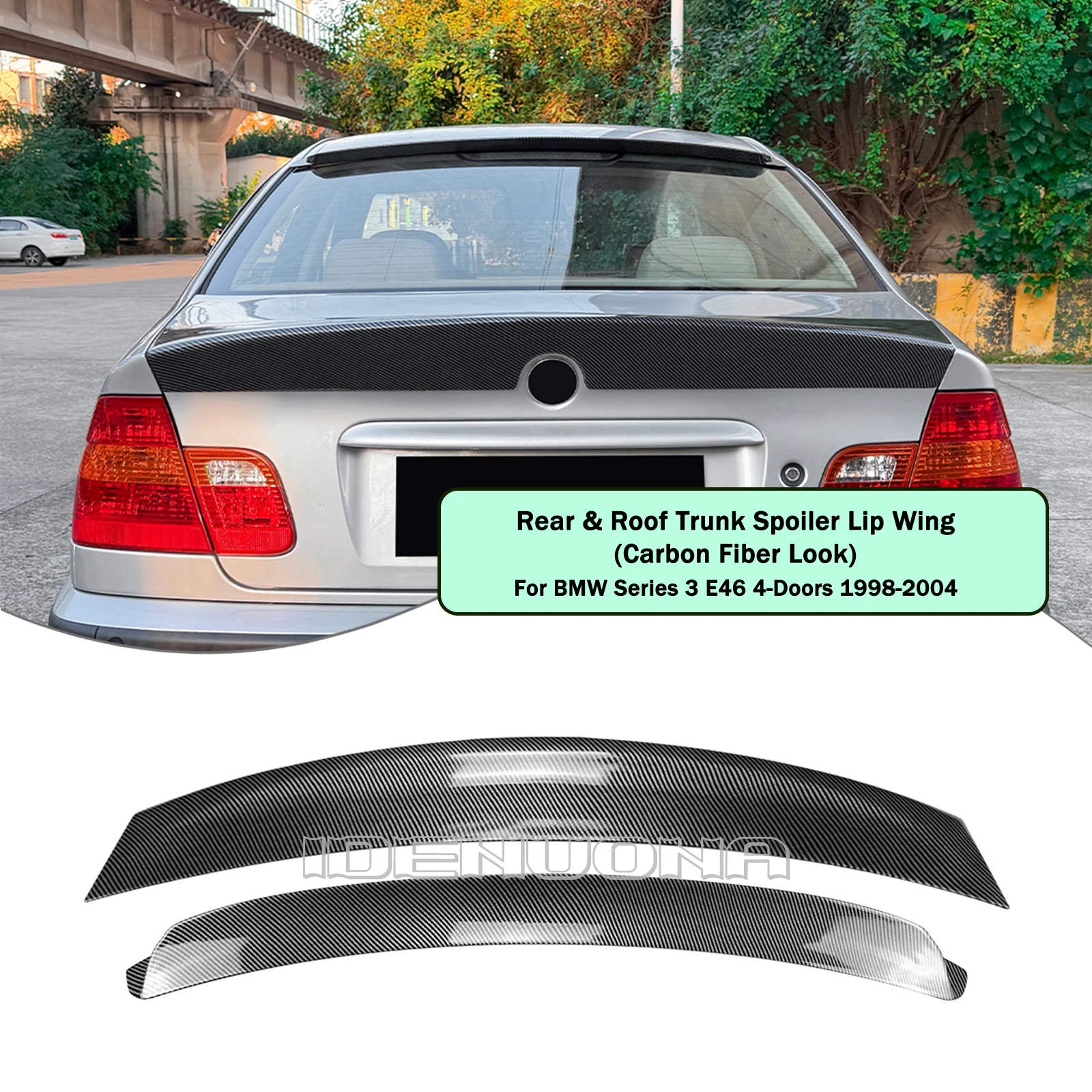 

Верхнее крыло и задний спойлер для BMW 3 серии E46, 4-дверный M3 1998-2004 гг.