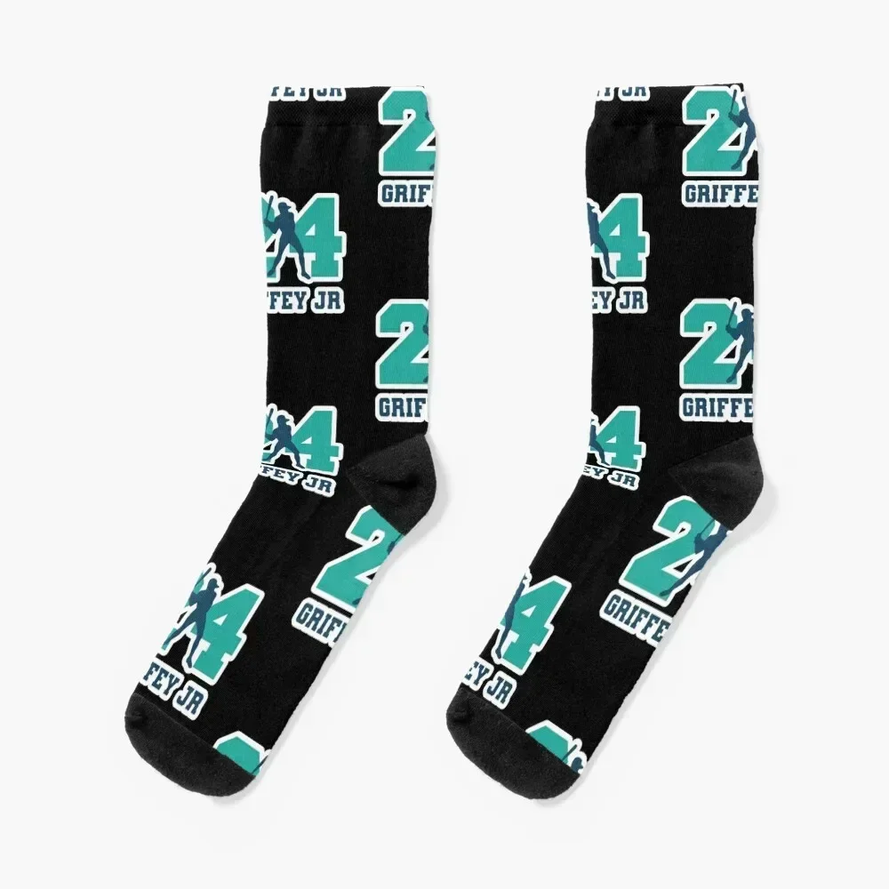 24 Ken Griffey Jr, The Kid, Seattle Redro Baseball, Ken Griffey Junior, Socks colored men cotton high quality Man Socks Women's