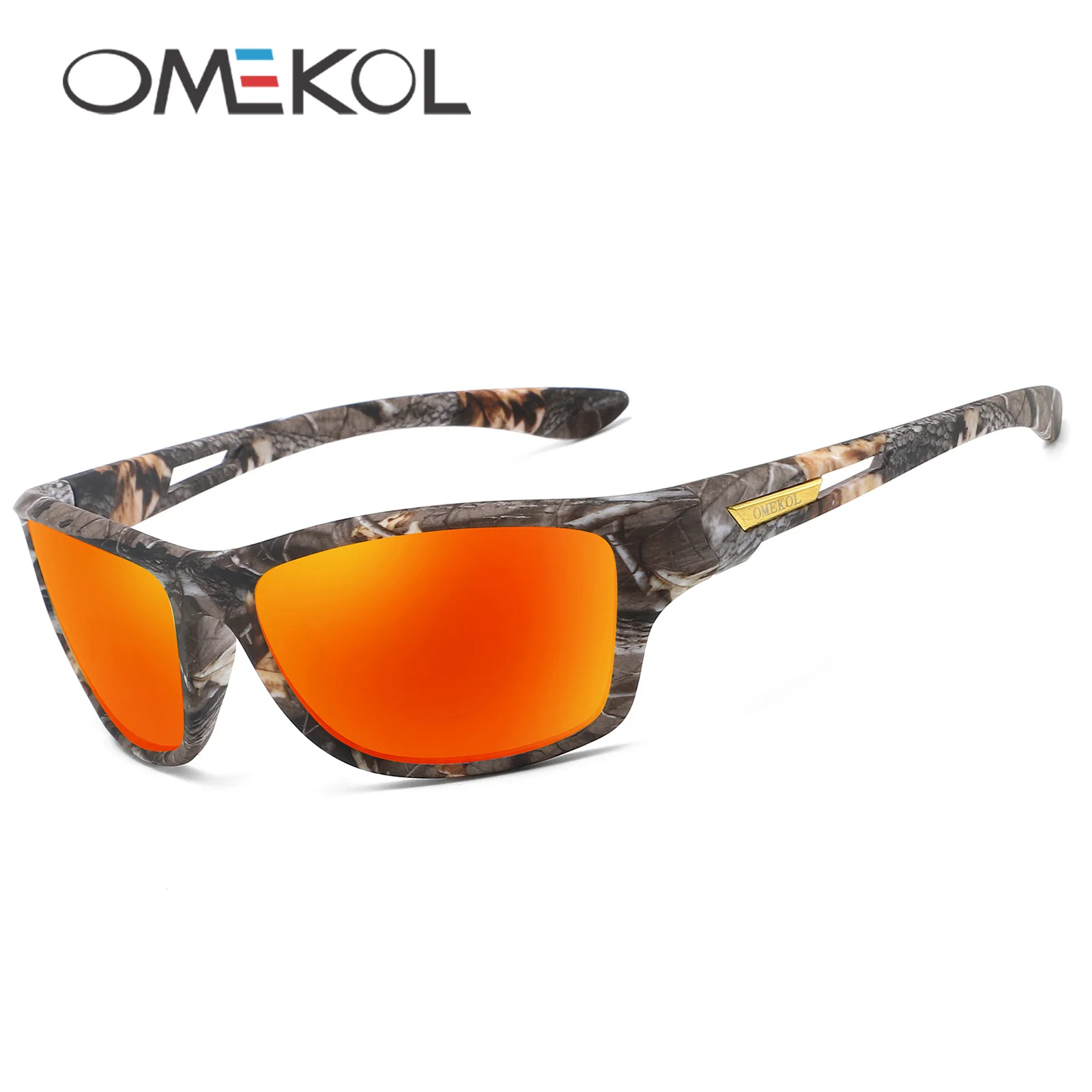 OMEKOL nowe stylowe okulary przeciwsłoneczne na rower mężczyźni kobiety Softball UV400 piesze wycieczki okulary do biegania gogle zewnętrzne