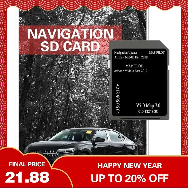 

Sat Nav Africa Middle East Maps 8GB SD Card 2019 for Mercedes A B-class Car Navigation Garmin V7 SD Memory Card A2189060604 GPS