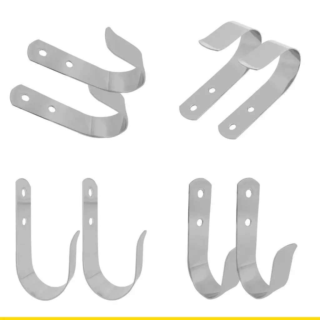 SZCH Smooth Wall Mount J Hook Bracket Holds Clothing Accessories And Small Item