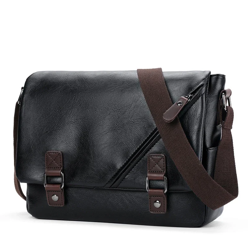 2021 New Arrival Fashion Men's Handbags Leather Shoulder Bag High Quality Business Briefcase Luxury Brand Male Messenger Bags