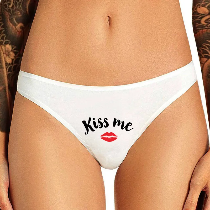 Cô Gái Quần Lót Nữ Kiss Me Gợi Cảm Quần Đùi Quần Lót Cho Phụ Nữ Underpant Brief Nữ T-Lưng Chữ G Quần Đùi dành Cho Nữ