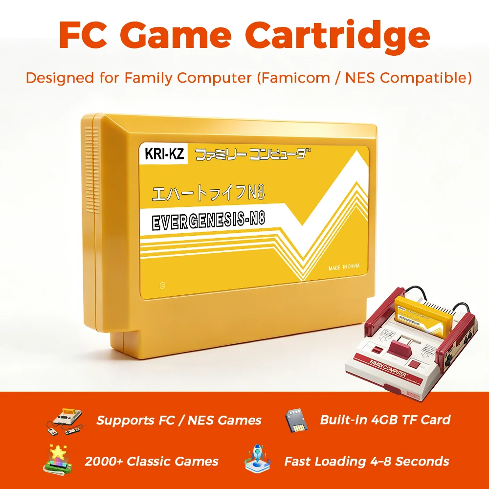 New OS V1.24 Version FC N8 Game Card Support 177 Mapper 2000 in 1 FlashCard For Original Family Computer 8bit Vedio Game Console