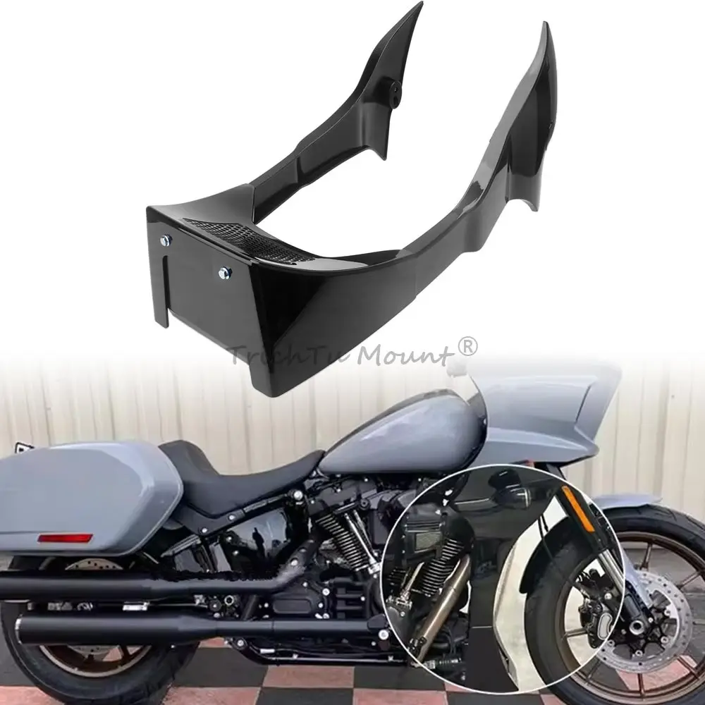 

2x Side Fairing Spoilers Cover Kit Front-end Protection Cover For HARLEY Softail Low Rider ST FXLRST 2022-2025 El Diablo 2022