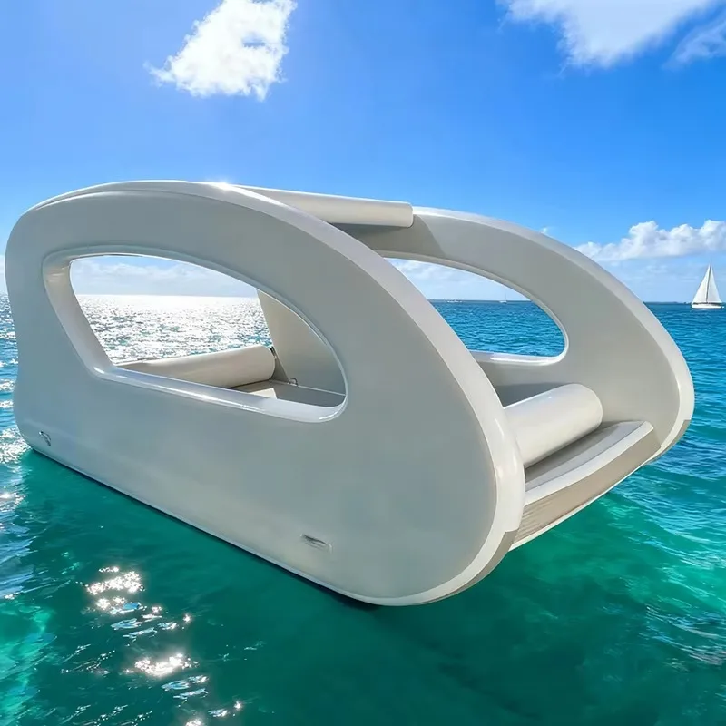 Hot Selling Electric Inflatable Yacht Houseboat Yacht Catamaran Fishing Boat With Motor for Outdoor Drifting