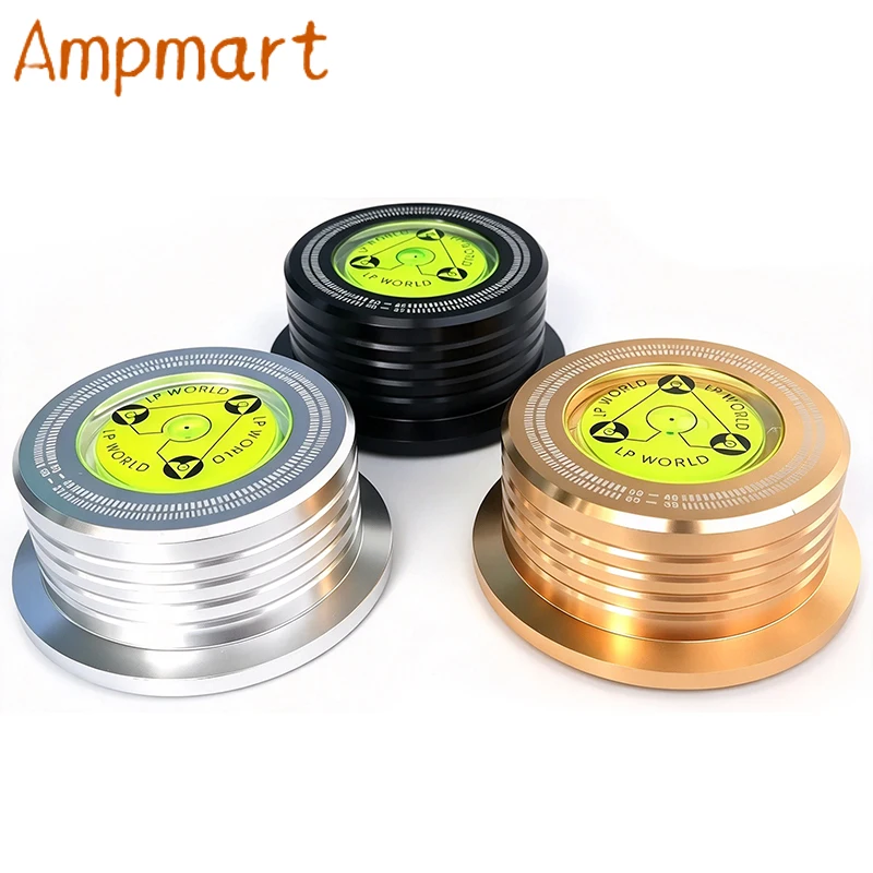1PC 300g Aluminum LP Disc Stabilizer Turntable Record Weight with Spirit Level Strobe Scale, Vinyl Player HIFI Parts