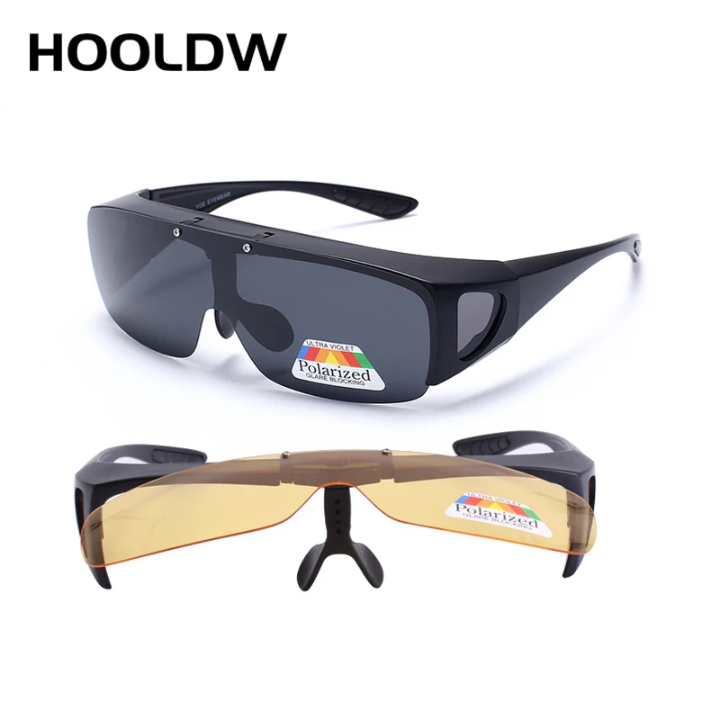 Men Polarized Photochromic Sunglasses Fishing Cycling Sun Glasses Women Night Vision Driving Goggles Wear Over Myopia Eyeglasses