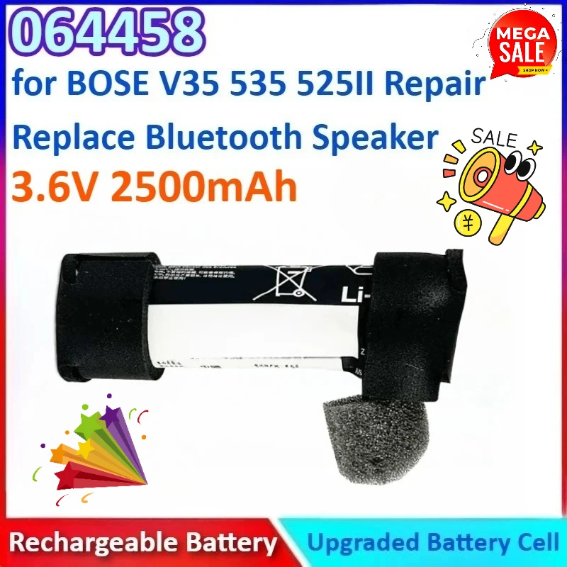 

New 3.6V 2500mAh 064454 064451 064458 Rechargeable Battery for BOSE V35 535 525II 520II T20 Repair Replace Bluetooth Speaker
