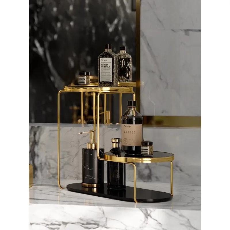 

More than just storage, desktop storage rack, multi-layer shelf, bathroom, skin care product storage tray