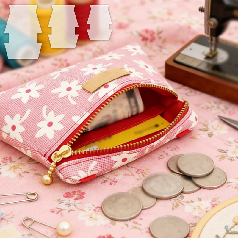 NUBECOM 1pc Transparent PET Handbag Sewing Template - Pre-Folded Patterns with Straight Edge Guides for Tote Bags and Wallets
