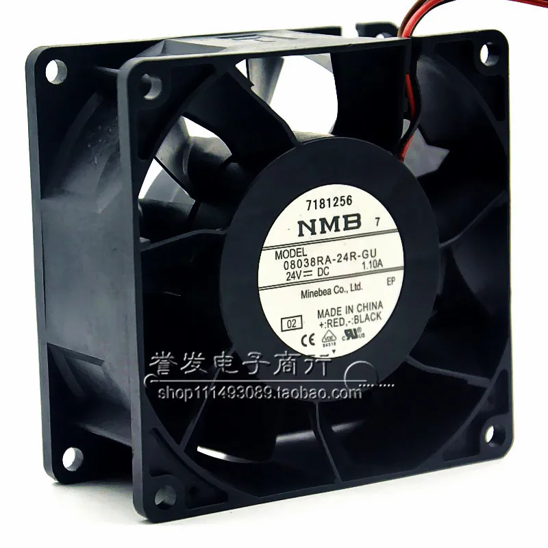 NEW ORIGINAL 08038RA-24R-GU 24V 1.10A 8038 80x80x38mm COOLING FAN RADIATOR