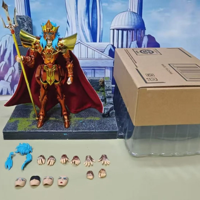 

In Stock Mst Model Saint Seiya EX Saint Cloth Myth Poseidon TV Color Movable Figure Exm Body Toy Halloween Gift