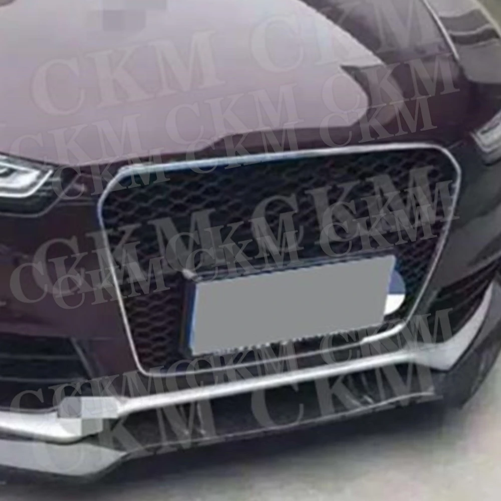 CKMUUER für Audi RS5 B8.5 2012-2016 Carbonfaser Stoßstangen-Seitenflügel Zierleisten Frontstoßstangen-Seitenflügel Splitter Spoiler Auto