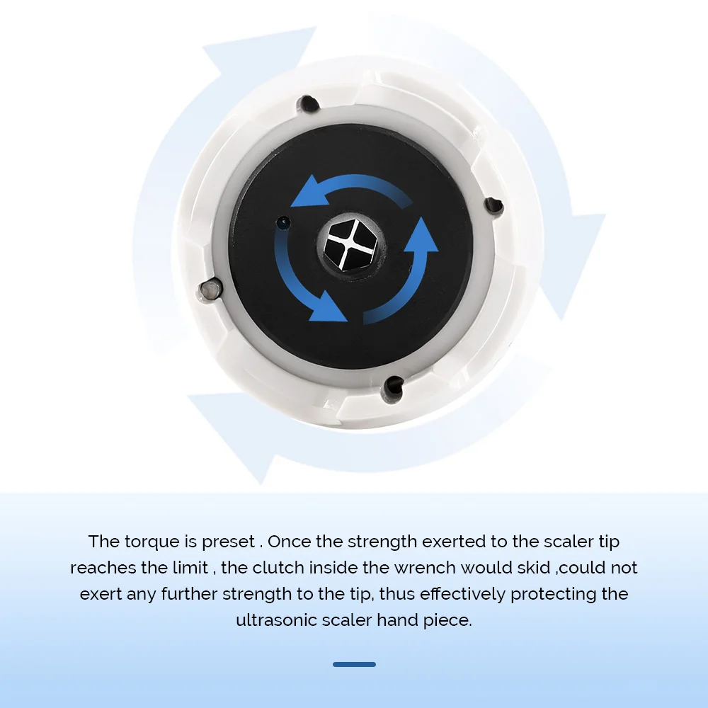 AZDENT Dental Ultrasonic Scaler Tips Torque Wrench Fit For KAVO Handpiece Tip Prevents Tips From Falling 135℃ Autoclavable