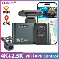 4K Front and 2.5K Rear Dash Cam Dual Camera GPS Tracker 5G WiFi APP Streaming WDR Night Vision Parking Mode Recorder G Sensor