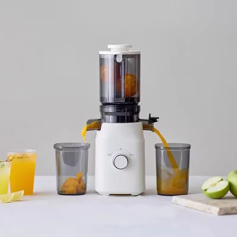 Large Caliber Juicer Household Automatic Slow Speed Juicer Slag Juice Separation 304 Stainless Steel Food Grade Easy to Clean
