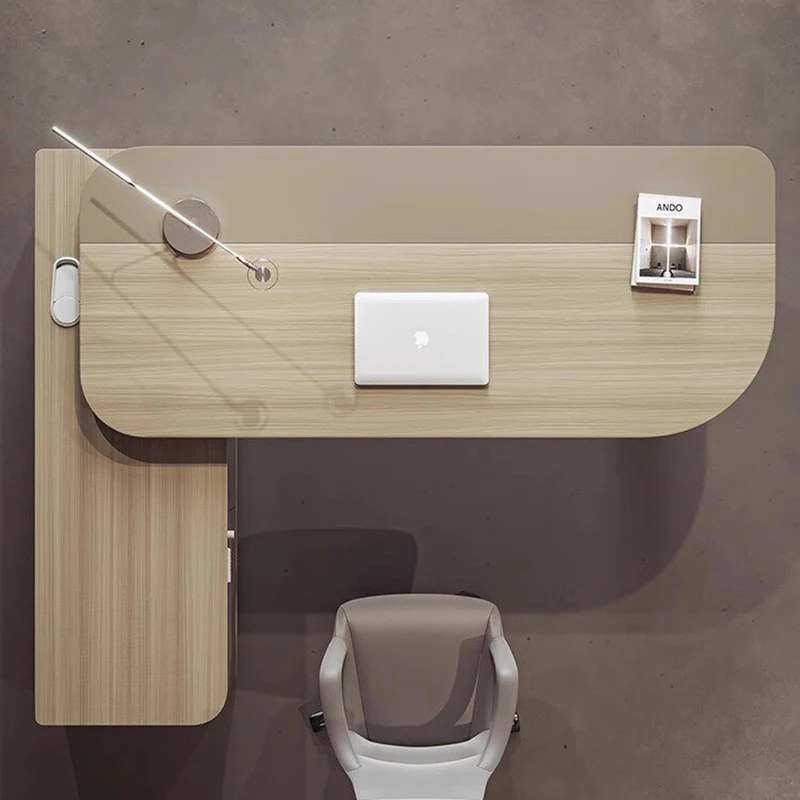 #Minimalist Modern Office Desk Wooden Executive Luxury Crafts Design Office Desk Aesthetic Large Tavolino Commercial Furniture