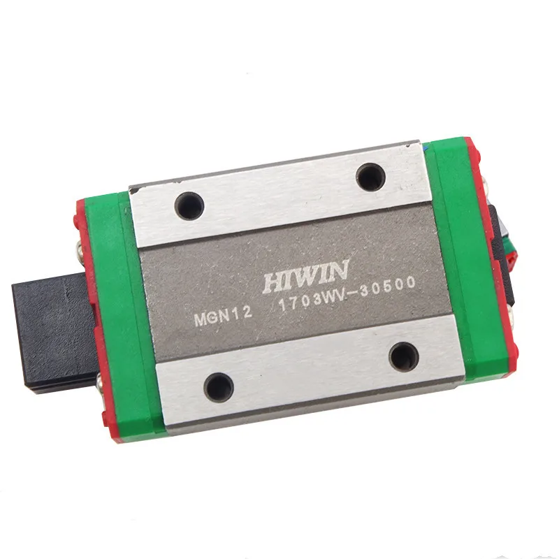 2pcs Original Hiwin linear guide MGN12 100 150 200 250 300 330 350 400 450 500 550 mm rail + 2pcs MGN12H block 3D printer cnc