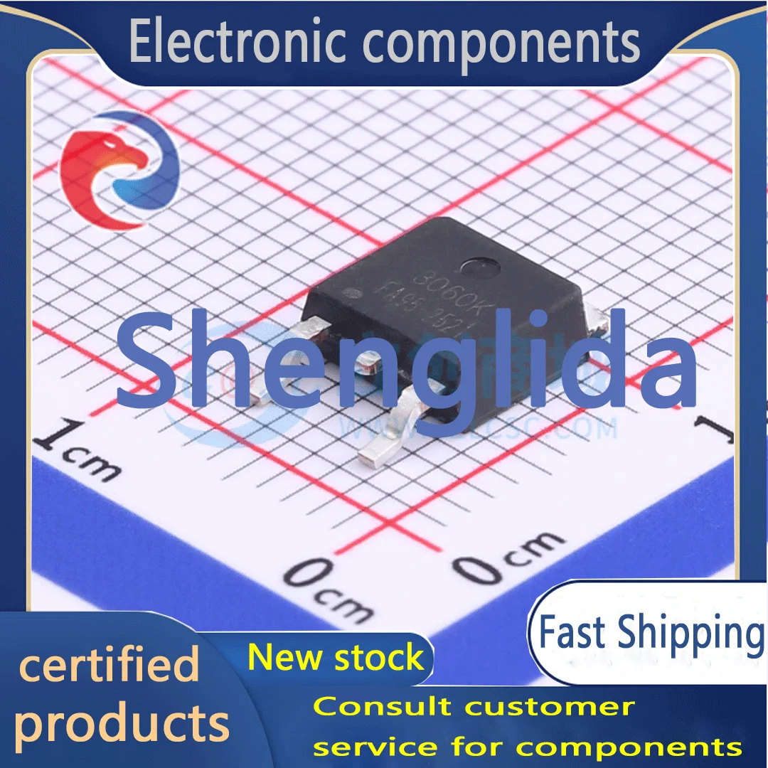 

5PCS 3060K package TO-252 MOSFET N-channel withstand voltage 30V current 60A brand new in stock