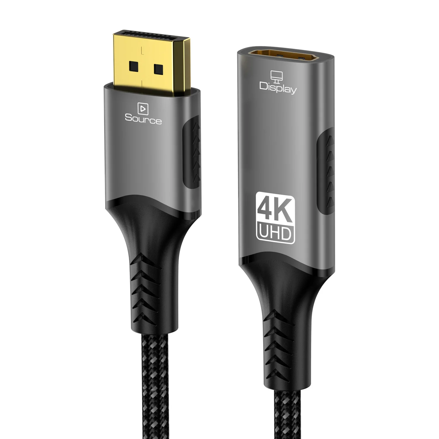 4K DP to HDMI Adapter Unidirectional Displayport to HDMI Cable Converter 4K@120Hz For PC Laptop Projector DP to HDMI Connector