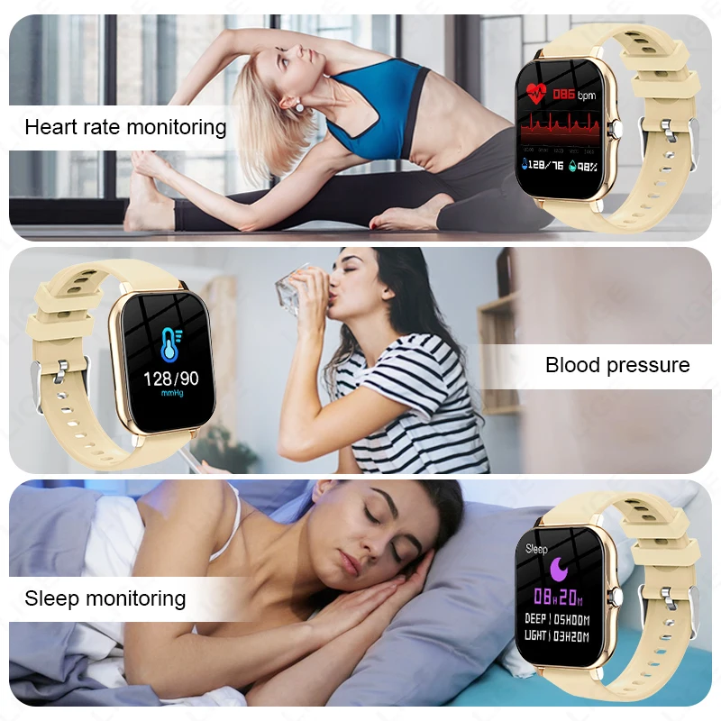 2024 New Smart Watch For Men Women Gift Full Touch Screen Sports Fitness Watches Bluetooth Calls Digital Smartwatch Wristwatch