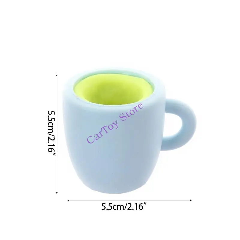 634f Squeeze Squirrel Cupression Décompression jouet tasse thé en caoutchouc Casse Toy Gift For Friend