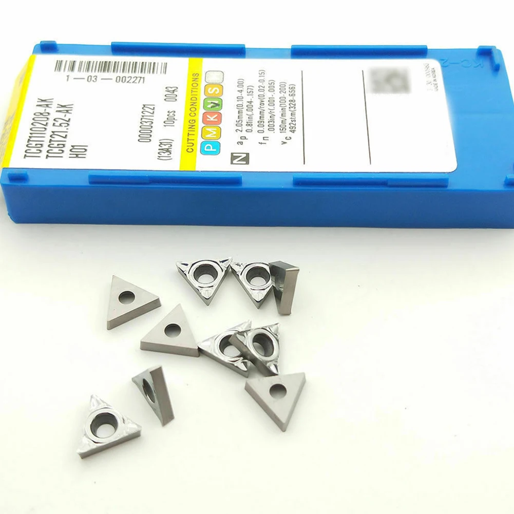 

Brand New CNC Metalworking TCGT110208-AK Insert Indexable Inserts Turning Insert H01 Carbide High Grip Strength