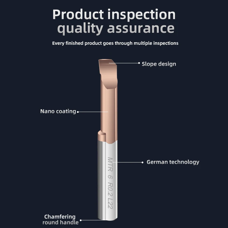 KaKarot MTR Miniature Boring Cutter Integral Carbide Internal Boring Tools CNC Super Seismic Small hole Turning Lathe Tools Bar