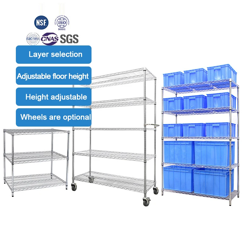 

Factory Wholesale Heavy Metal Shelf Wire Shelving Unit 8 Tier Adjustable Storage Rack Multilayer Steel Shelves for Garages