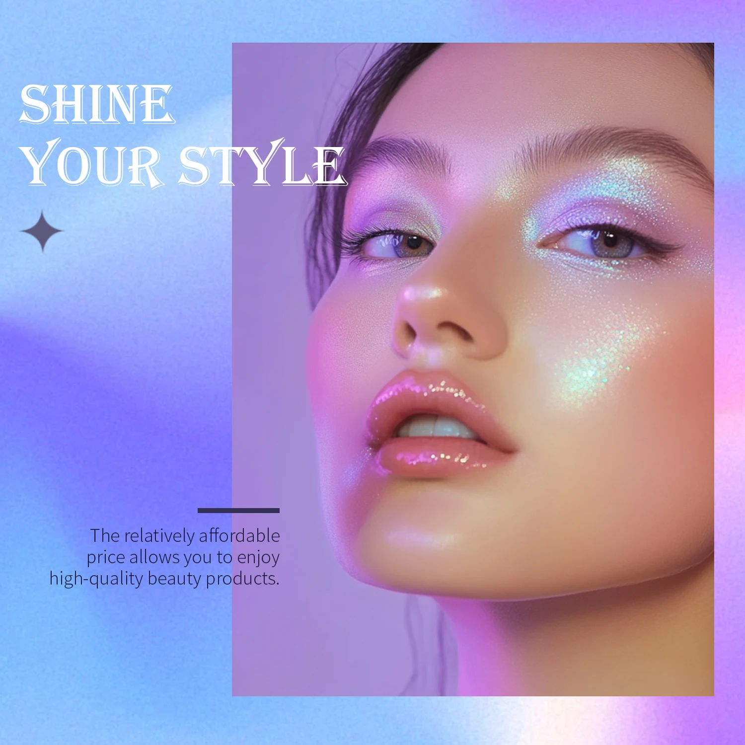 JUR MORNIER Paleta de sombras multicromáticas de 9 cores, sombra camaleão brilhante, à prova d'água, vegana, sem crueldade, maquiagem para os olhos