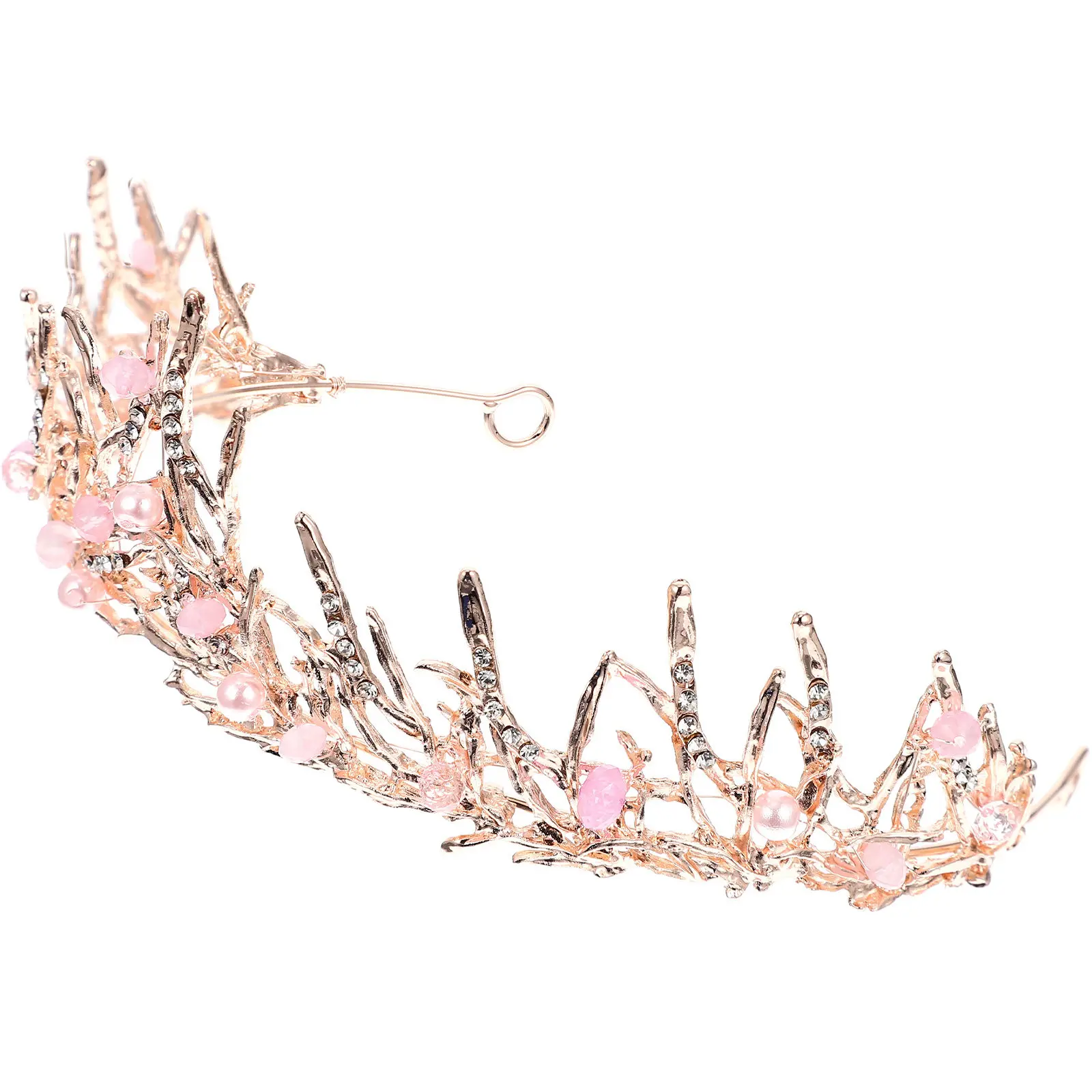 

Кристальная тиара-корона из сплава, элегантная свадебная повязка на голову, украшение для выпускного вечера, дня рождения, декоративный головной убор со стразами, корона-тиара для невесты