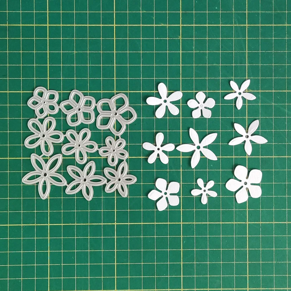 2022 AliliArts Metal Cutting Dies 9pcs Mini Flowers diy Scrapbooking Photo Album Decorative Embossing PaperCard Crafts Die