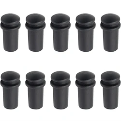 10x Guitar End Pin Ebony Strap Bridge Luthier nut saddle string Black