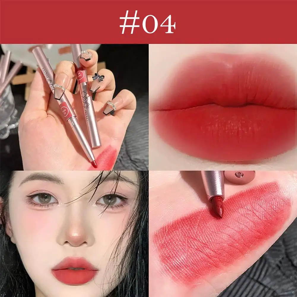 Ruota Lipliner Impermeabile Duraturo Idratante Opaco Contorno Penna Affascinante Matita Labbra Cosmetici Rossetto Lip Line Co N2Z1